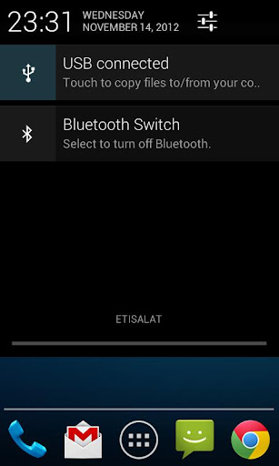 Bluetooth Status Bar Switch