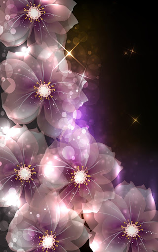 Glowing Flowers Live Wallpaper