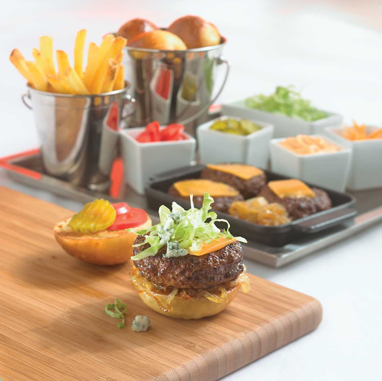 Time for a Slider Party! Enjoy the simple but filling sliders at Qsine aboard your Celebrity cruise.