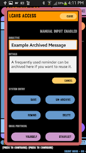 Captains Log / Trek Reminders Screen 3