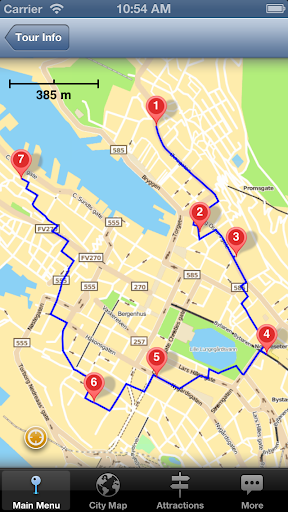 【免費旅遊App】Bergen Map and Walks-APP點子