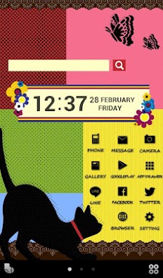 黒ねこ壁紙きせかえ Androidアプリ Applion