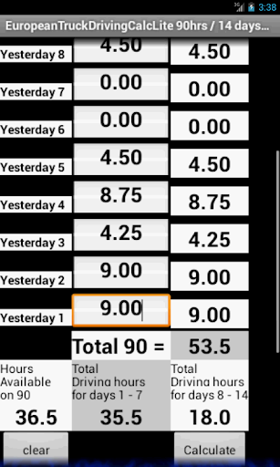 EuropeanTruckDrivingCalcLite