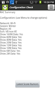 RAC Summary screenshot
