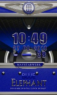 Free Download Clock Widget Blue Elephant APK for PC