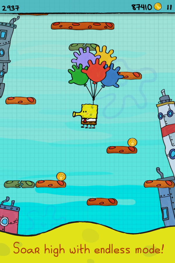 Doodle Jump SpongeBob - screenshot