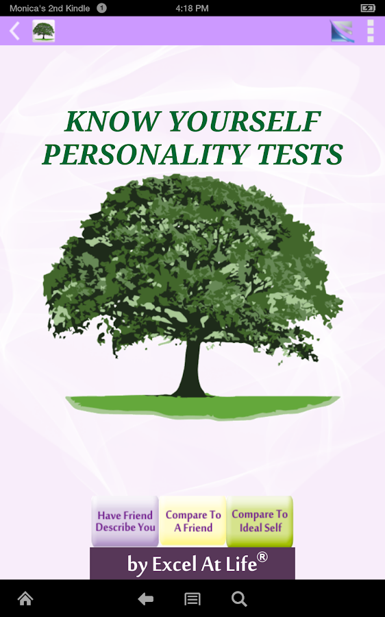Know Yourself Personality Test Android Apps on Google Play