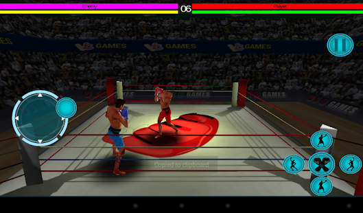 Capture d'ecran de l'application Android 3D boxing game