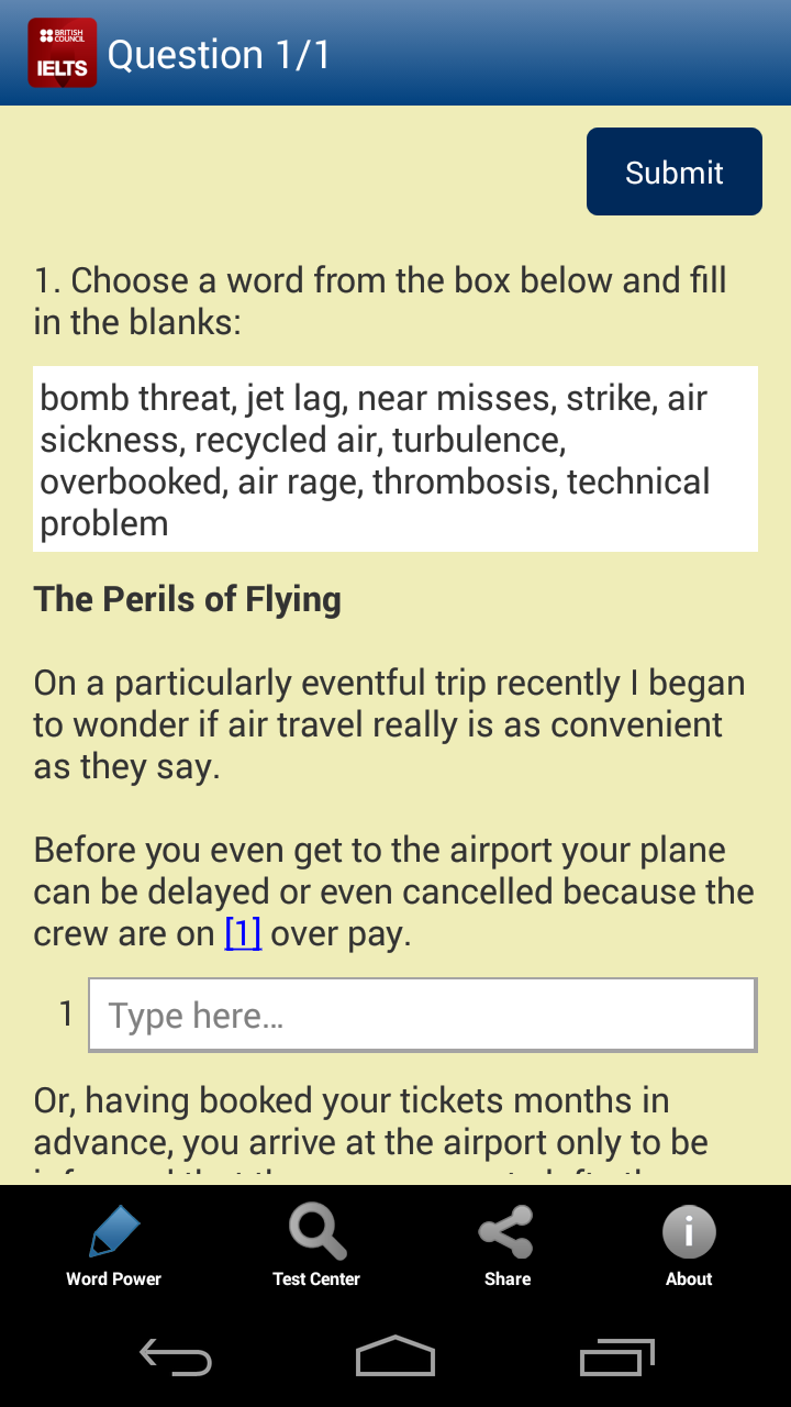 IELTS Word Power Screen 3