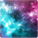 Glitter 3D Stars wallpaper