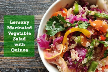 Lemony Quinoa Salad with Marinated Vegetables