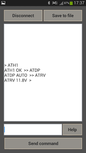 Elm327 OBD Terminal