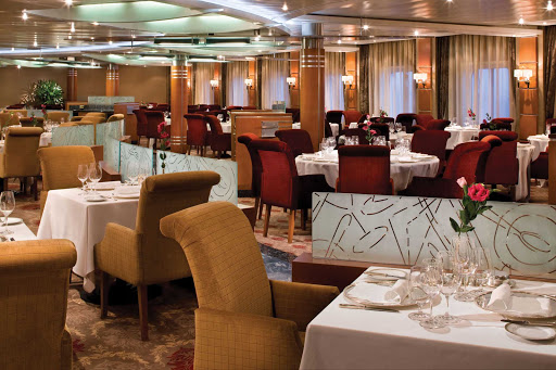 Regent-Seven-Seas-Mariner-Compass-Rose - Enjoy a romantic dinner or a celebration with friends by dining in Seven Seas Mariner's flagship restaurant, Compass Rose.