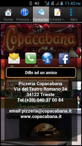 【免費生活App】Pizzeria Copacabana Ristorante-APP點子