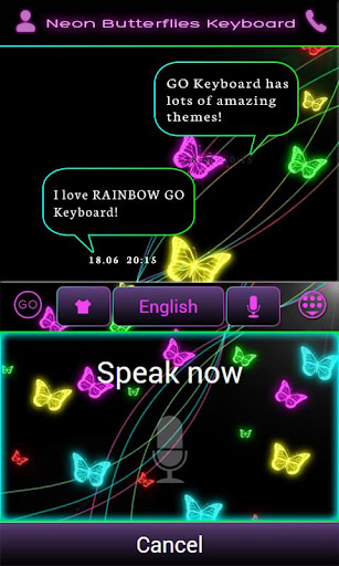 【免費生產應用App】霓虹灯蝴蝶键盘-APP點子