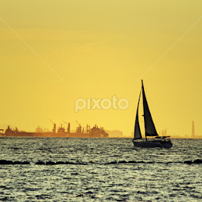 Golden hour by Johan Lithun - Landscapes Beaches