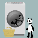 Panda washing Live Wallpaper logo
