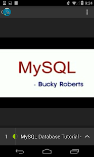 Learn MySQL Database Tutorials - screenshot thumbnail