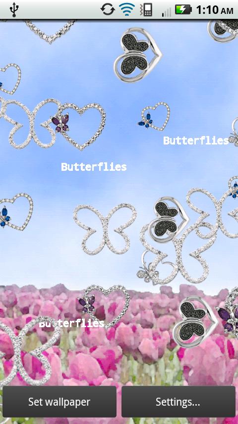 Diamond Butterflies Live Screen 3