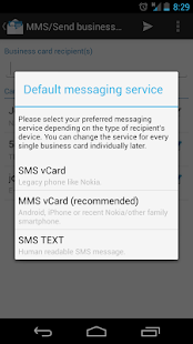 Free Download bizCard Manager/SMS MMS vCard APK for Android