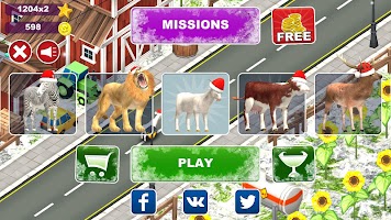 Goat Insanity: Xmas Run APK צילום מסך #6