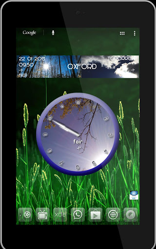 Round Weather Clock UCCW Skin