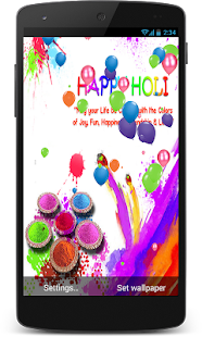 Holi Live Wallpaper Screenshots 2 Holi Live Wallpaper Screenshots 2