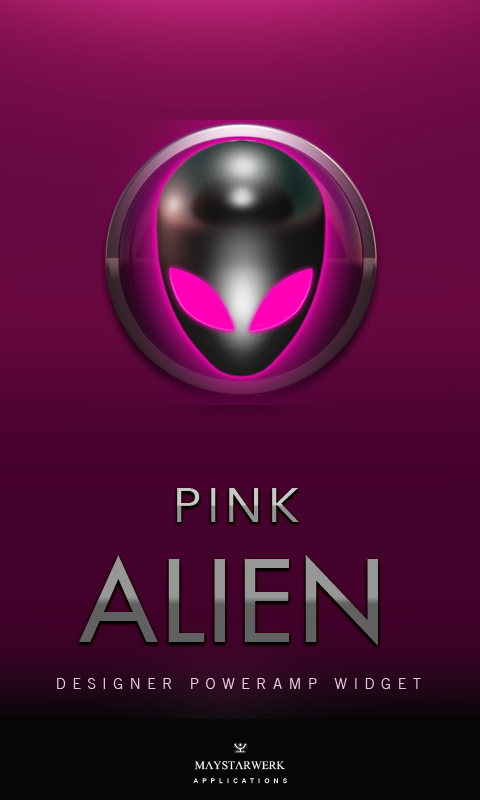 Poweramp Widget Pink Alien Screen 3