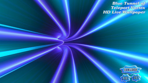 【免費個人化App】Blue Tunnel of Teleport Vortex-APP點子