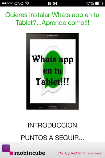 whats app en tú tablet