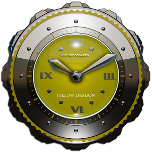 Dragon Clock Widget yellow Mod apk son sürüm ücretsiz indir