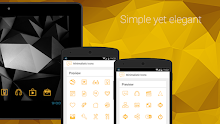 Minimalistic Icons | Yellow APK