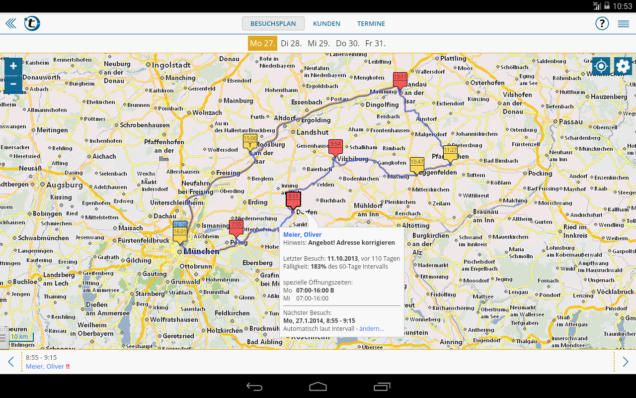 Routenplaner Außendienst-Profi – Android-Apps auf Google Play