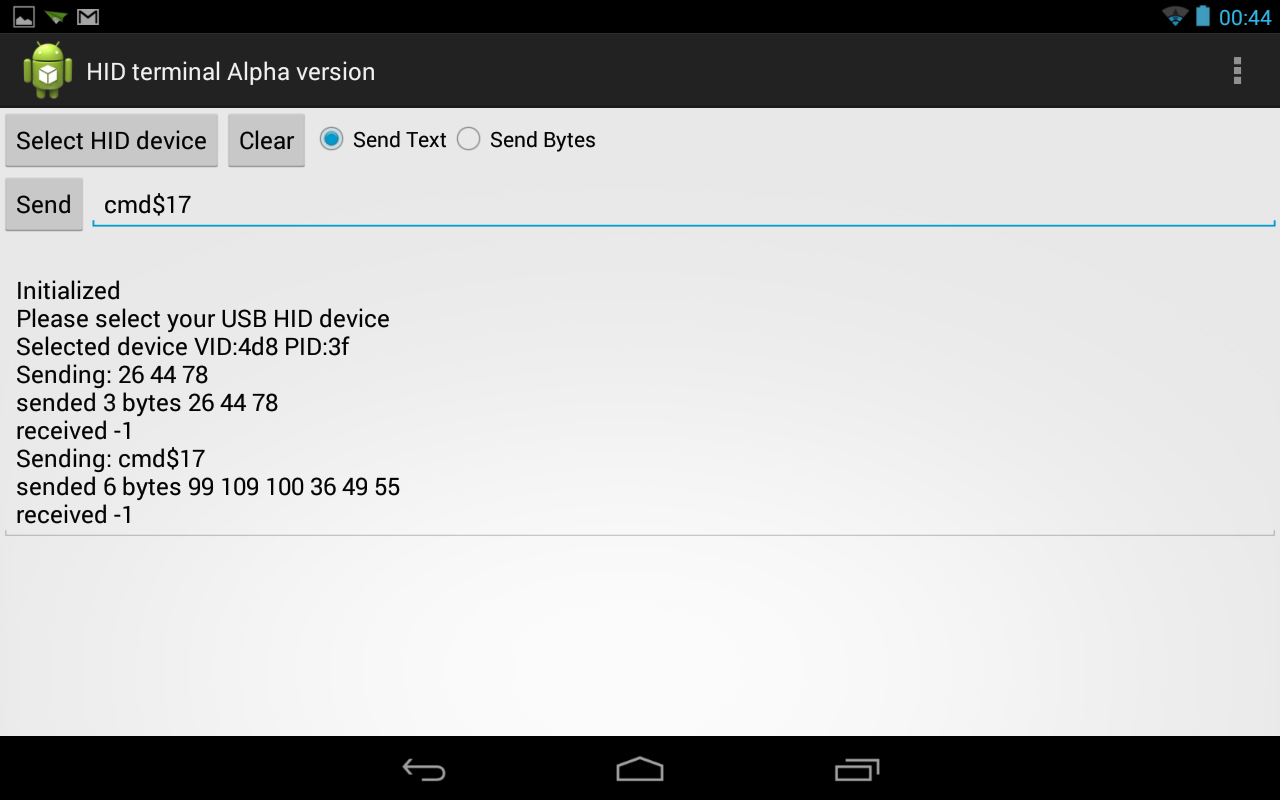 USB HID TERMINAL Android Apps on Google Play