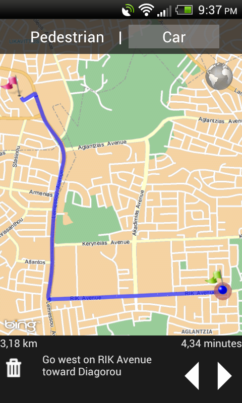 Map Cyprus - screenshot