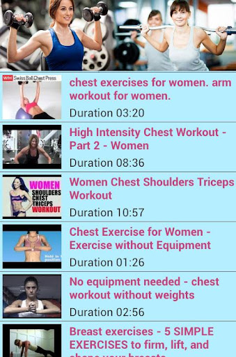 【免費健康App】Women Chest Workout Exercises-APP點子