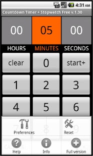 Countdown Timer+Stopwatch Full Screenshots 2