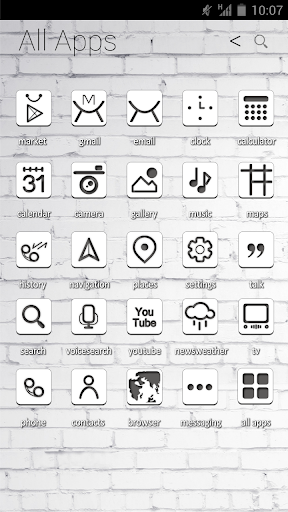 Black Line Atom Iconpack