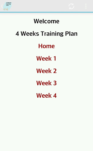 Exercise Plan 4 Weeks