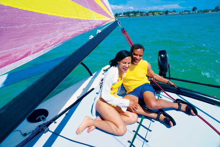 Sailing near Sarasota, Florida.