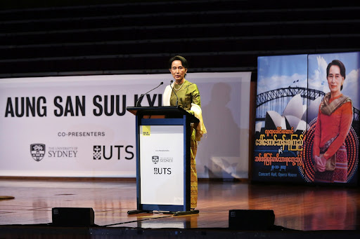 Aung San Suu Kyi at Sydney Opera House