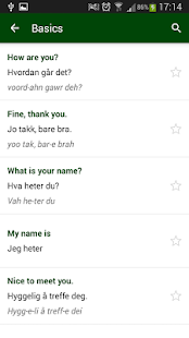 Norwegian phrasebook Screenshots 1