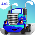 Car truck games for kids free icon