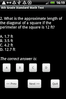 8th Grade Math Test Free APK Снимки экрана #1