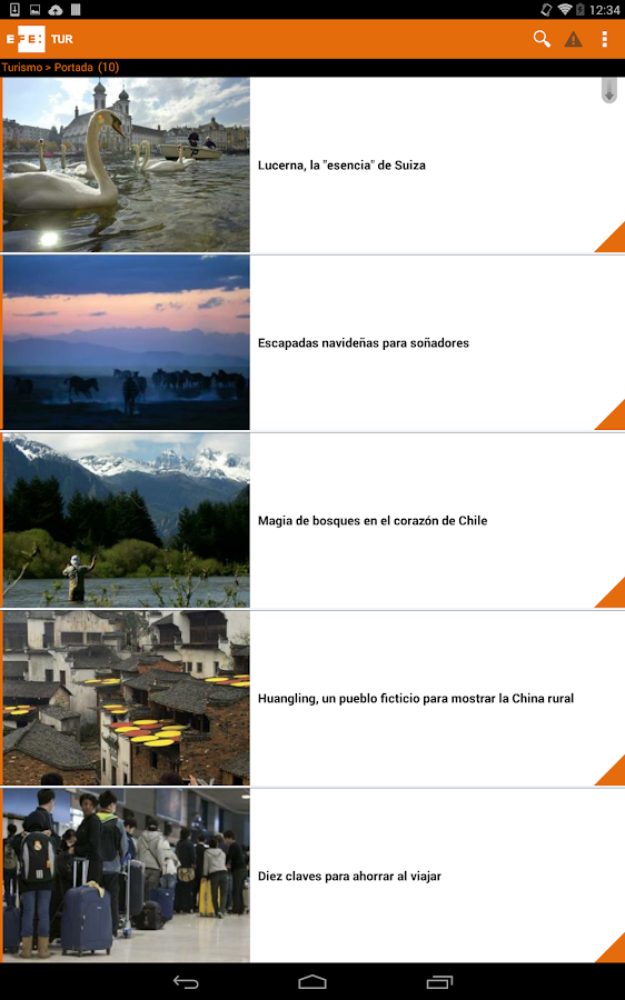   EFE Digital noticias: captura de pantalla 