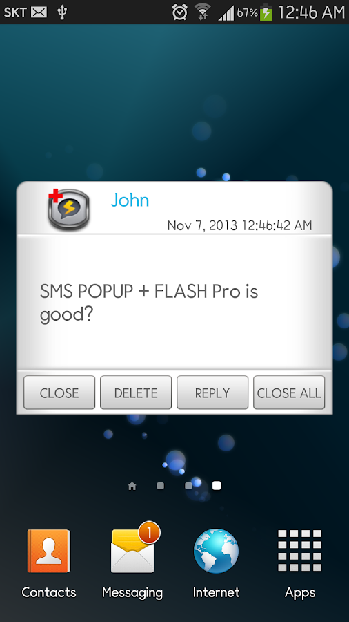 SMS POPUP + FLASH Pro - Android Apps on Google Play