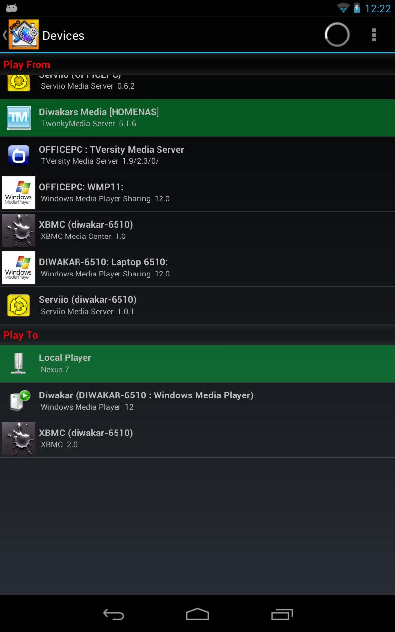 Android application MediaHouse-Pro UPnP/DLNA screenshort