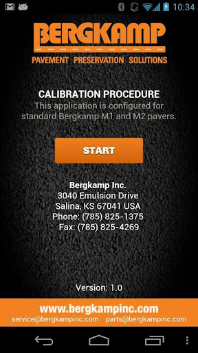 Bergkamp Calibration App