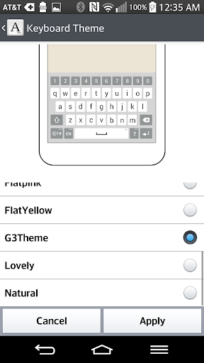 G3 Keyboard LG THEME