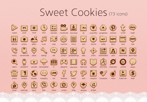 Sweet Cookies Atom Iconpack